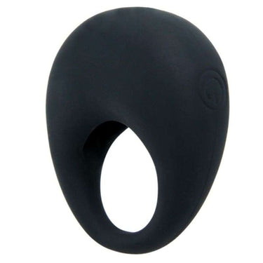 Anello vibrante in silicone nero con batterie incluse, facile da usare